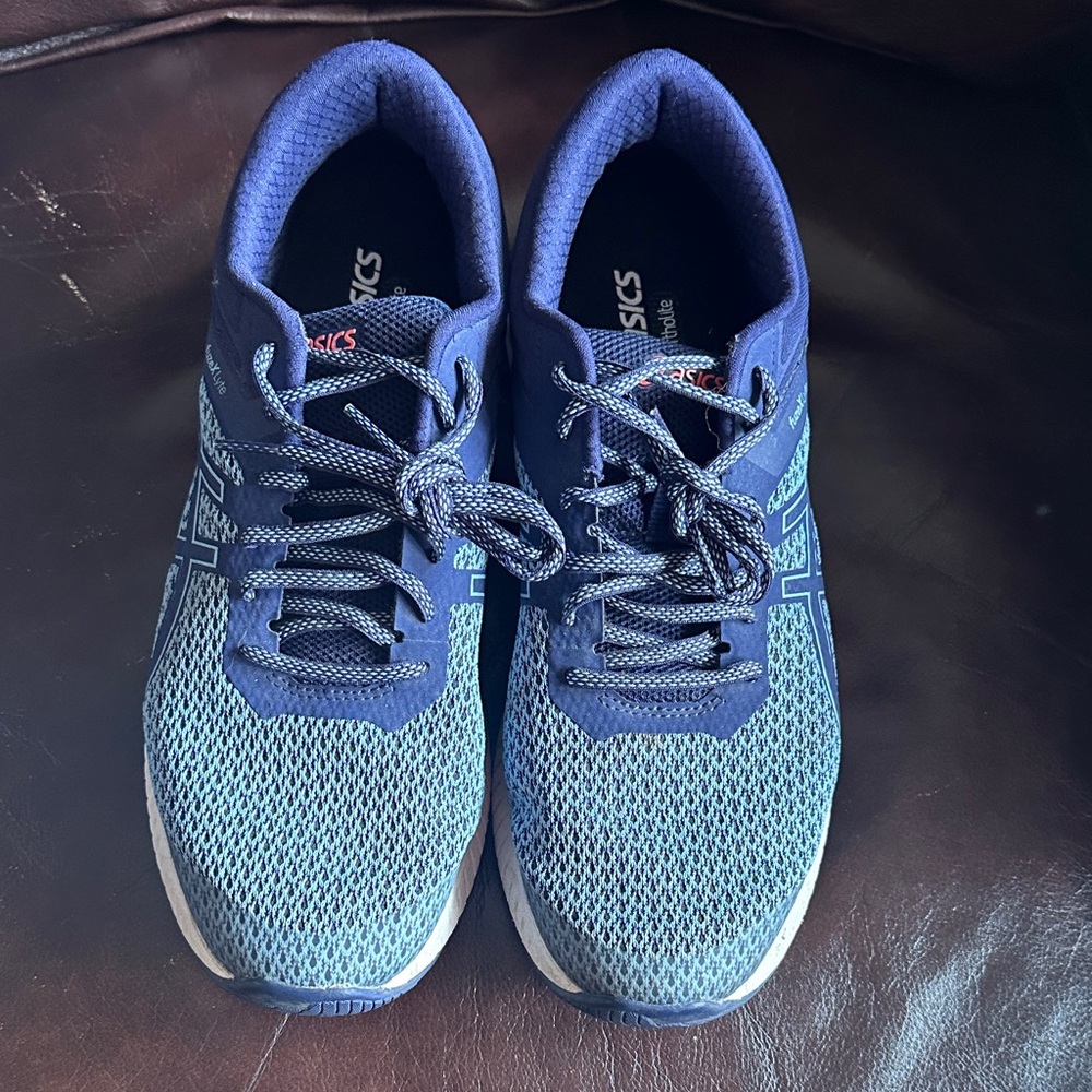 ASICS Navy and Teal Athletic Sneakers